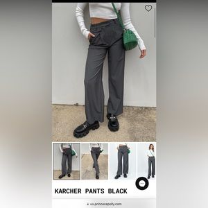 Princess Polly Karcher Pants Size 2 in Black